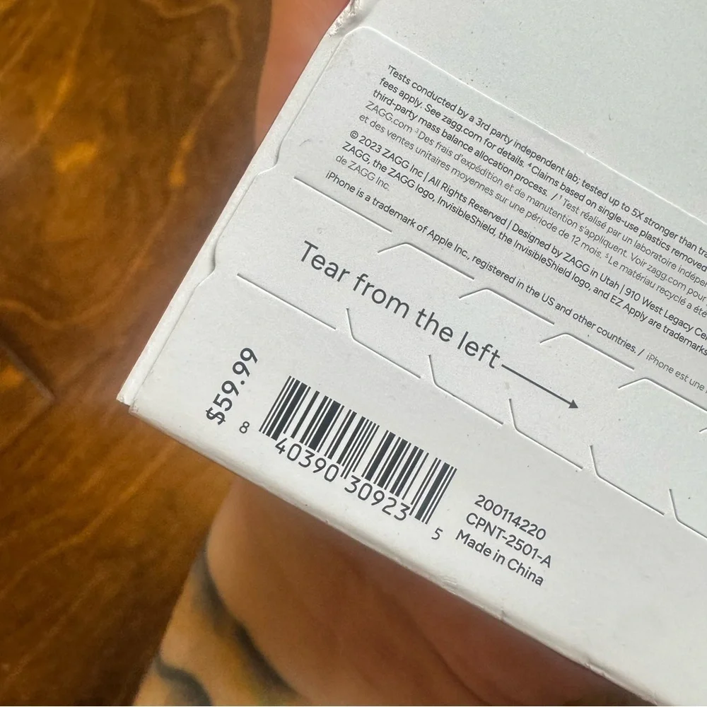 ZAGG iPhone 15 Pro Max privacy screen protector